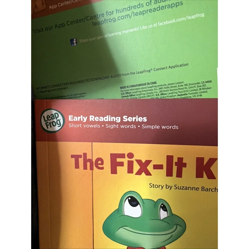 Lot of 7 Leap Frog Early Reading Series Leap Reader Interactive Books Sampler